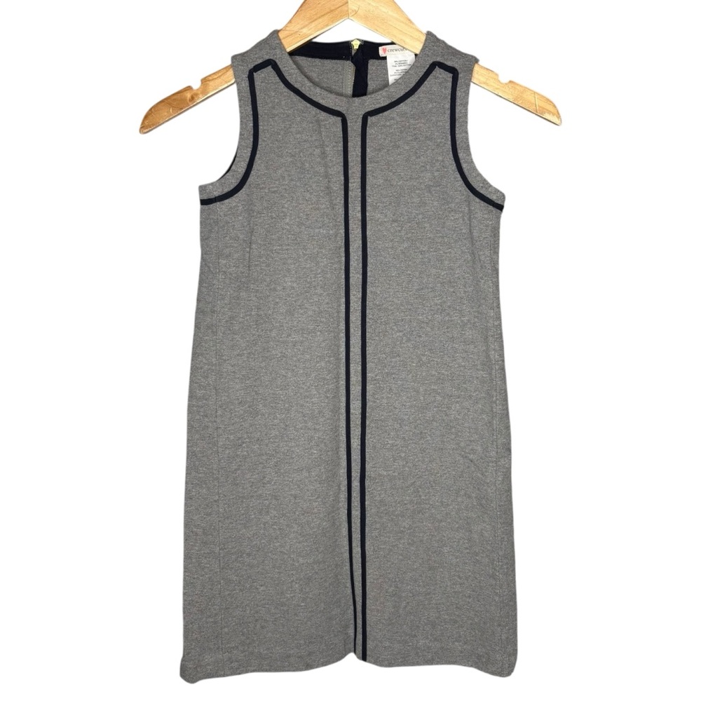 Crewcuts Sheath Dress gray blue girls size 10